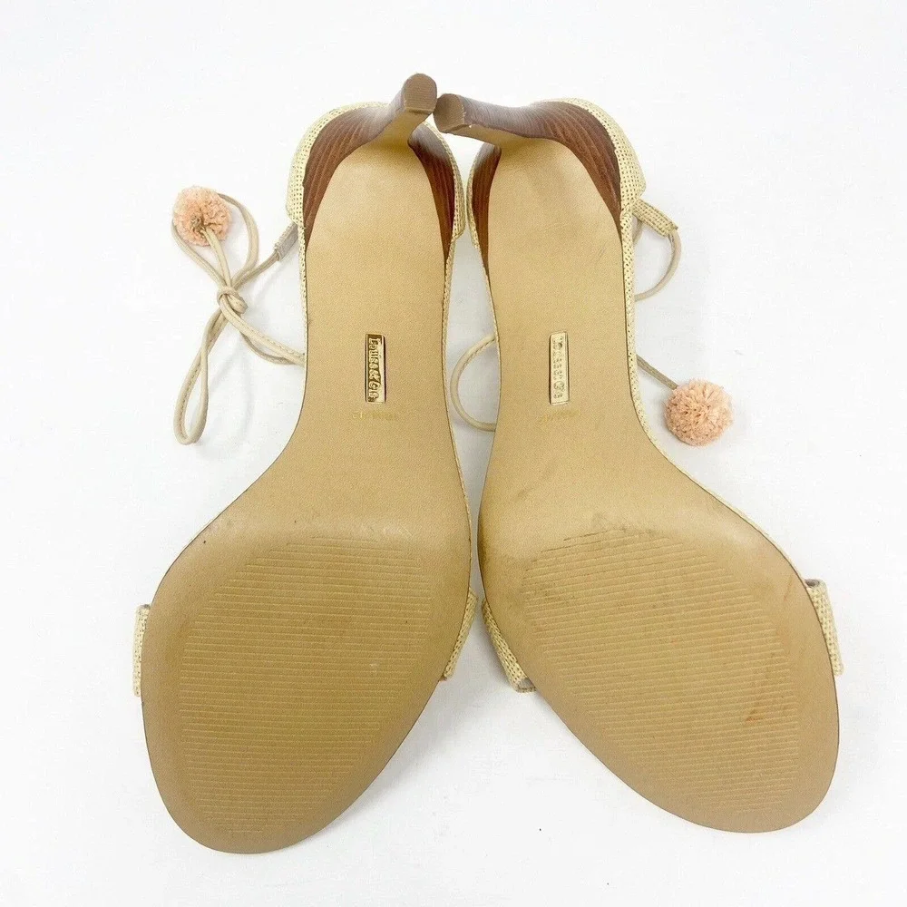 Louise et Cie Kizzy Colorful Pom Pom Heels 10 - Picture 9 of 10
